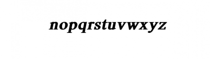 ROMANSHA BLACK HEAVY ITALIC.otf Font LOWERCASE