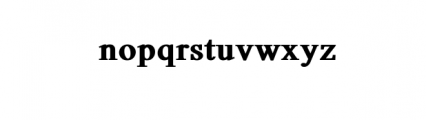 ROMANSHA BLACK HEAVY.otf Font LOWERCASE