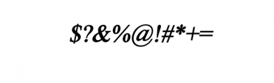 ROMANSHA BOLD ITALIC.otf Font OTHER CHARS