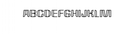 Rockrace-Outlined.otf Font UPPERCASE