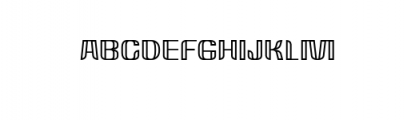 Rockrace-Outlined.otf Font LOWERCASE