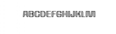 Rockrace-Outlined.ttf Font LOWERCASE