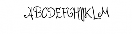 Roseline-Script.ttf Font UPPERCASE