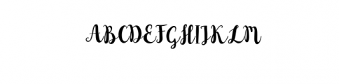 Roseline.ttf Font UPPERCASE