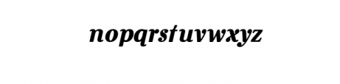 Rosengarten-Serif Italic.otf Font LOWERCASE