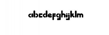 Rounded ABC Font LOWERCASE