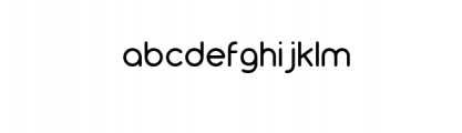 Roundly-Light.ttf Font LOWERCASE