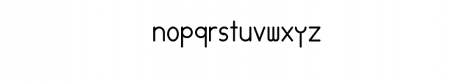 Roundy Font LOWERCASE