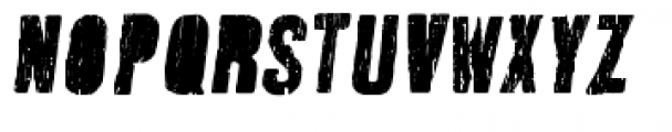 Roast Stencil Italic Font UPPERCASE