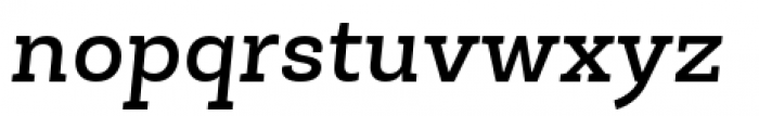 Roble Medium Italic Font LOWERCASE