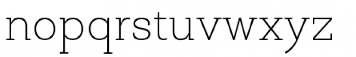 Roble Thin Font LOWERCASE