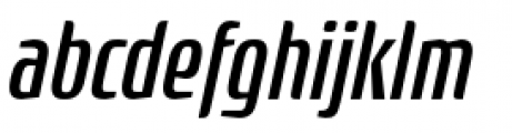 Rogue Sans Condensed Pro Light Italic Font LOWERCASE