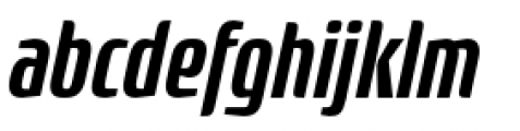 Rogue Sans Condensed Pro Medium Italic Font LOWERCASE