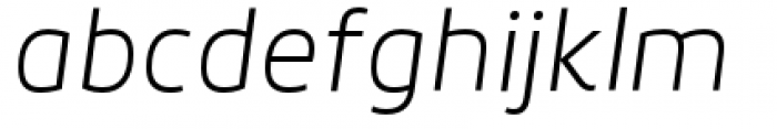 Roihu Extra Light Italic Font LOWERCASE