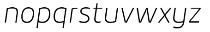 Roihu Thin Italic Font LOWERCASE