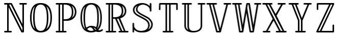 Roman Monograms Wide Bar Font UPPERCASE