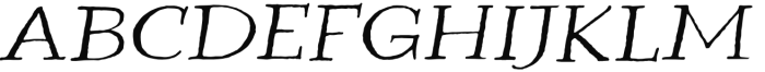 Romana Italic Font LOWERCASE