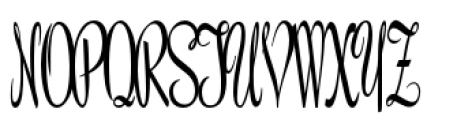 Roselyn Script Monograms Font UPPERCASE