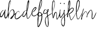 Rough Beauty Script Regular Font LOWERCASE