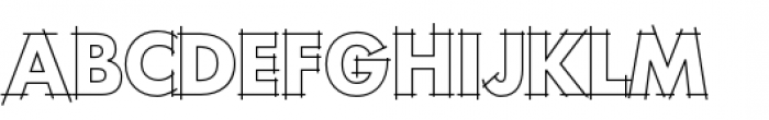 Rough Draft Outlines Font LOWERCASE