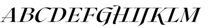 Roxborough Bold Italic Font UPPERCASE
