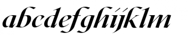 Roxborough Extra Bold Italic Font LOWERCASE
