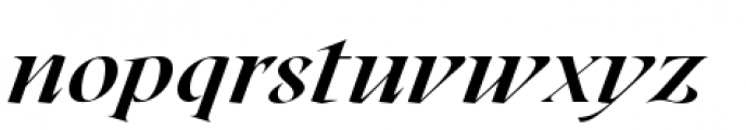 Roxborough Extra Bold Italic Font LOWERCASE