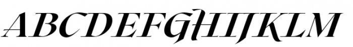 Roxborough Heavy Italic Font UPPERCASE