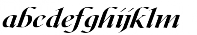 Roxborough Heavy Italic Font LOWERCASE