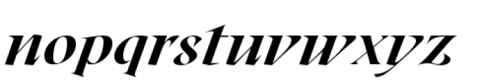 Roxborough Heavy Italic Font LOWERCASE