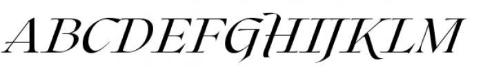Roxborough Light Italic Font UPPERCASE
