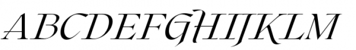 Roxborough Thin Italic Font UPPERCASE