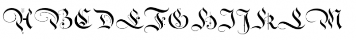 Royal Bavarian Plain Font UPPERCASE