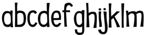 Royal Shaft Wide Regular Font LOWERCASE