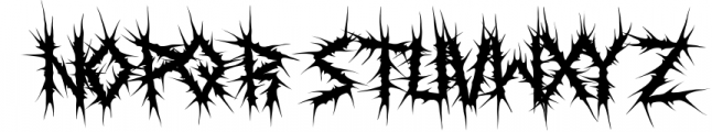 ROSE THORNS - Death Metal Band Font Font LOWERCASE
