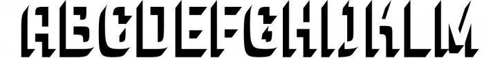 Robonix - Futuristic Shadow Font Family 8 Font UPPERCASE