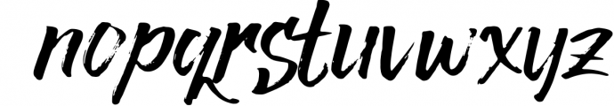 Rocky Brush - Brush Font 1 Font LOWERCASE