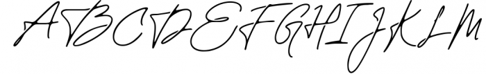 Rosa Signature typeface Font UPPERCASE