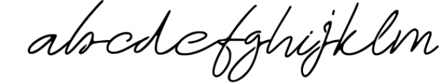 Rosa Signature typeface Font LOWERCASE