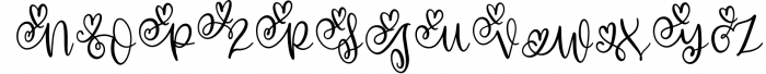 Royally - A Hand Lettered Font Script with Heart Swashes 1 Font UPPERCASE