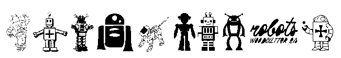 ROBOTS Font OTHER CHARS