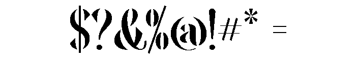 RONEOUS_Caps Font OTHER CHARS