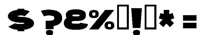 RONORGERION DEMO Regular Font OTHER CHARS