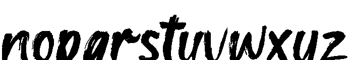 Road Sooned Regular Font LOWERCASE