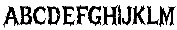 Road to the Dead Forest Font UPPERCASE