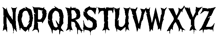 Road to the Dead Forest Font UPPERCASE
