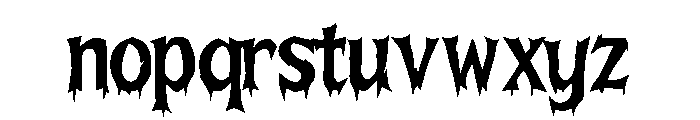 Road to the Dead Forest Font LOWERCASE