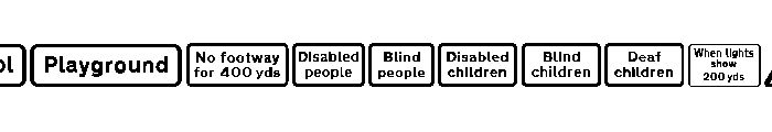 RoadCautionSignsUKPart1 Font OTHER CHARS