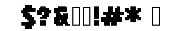 RoadPixel Font OTHER CHARS
