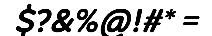 Robaga Rounded Bold Italic Font OTHER CHARS